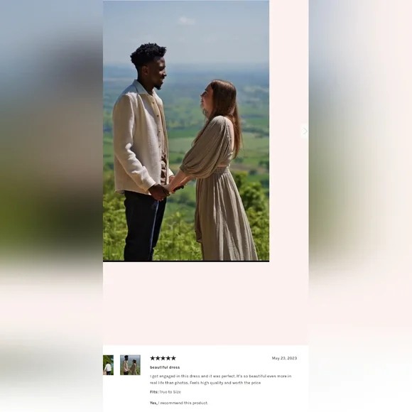 Free People-NWOT Cross My Heart Taupe balloon sleeve maxi dress - Picture 6 of 8